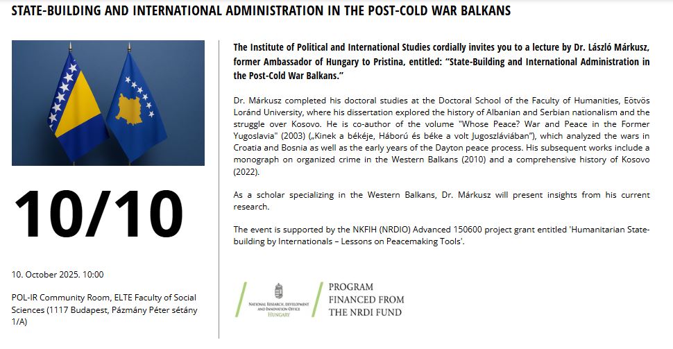 Poster of the lecture.